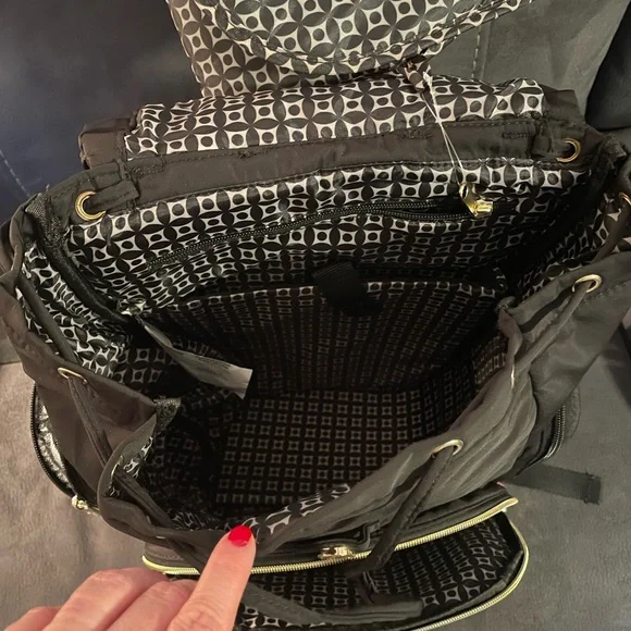 Fisher-Price Quilted Black diaper Backpack - Picture 8 of 8